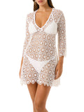 4Giveness Vestito Mare Macrame Donna CUAC6105 - Bianco