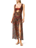 4Giveness Vestito Mare Kenia Donna CUAL5623 Var. Unica - Multicolore