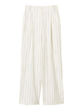 Actitude Pantalone Palazzo Donna 261AP2084 Off White Pinstripe - Bianco