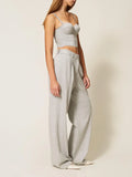 Actitude Pantalone Palazzo Donna 261AP2145 - Grigio