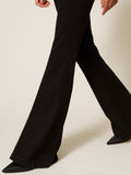 Actitude Pantalone Zampa Donna 261AP2149 - Nero