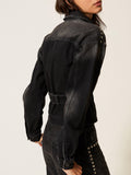 Actitude Giubbino di Jeans Donna 261AP2261 - Nero