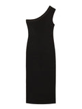 Actitude Vestito Midi Monospalla Donna 261AP3120 - Nero