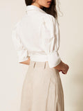 Actitude Camicia Casual Donna 261AT2021 Off White - Bianco