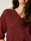 Actitude Maglia Donna 261AT3040 Terra Rossa - Rosso
