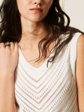 Actitude Top Donna 261AT3041 Off White - Bianco
