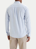 Aeronautica Militare Camicia Casual Uomo CA1320UCT03532 Stripes White/light Blue - Celeste