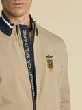 Aeronautica Militare Felpa Zip Uomo FE2089UF00674 Winter Twig - Beige