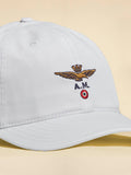 Aeronautica Militare Berretto con Visiera Uomo HA1246UCT02 Off White - Bianco