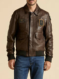 Aeronautica Militare Giubbino di Pelle Pilot Uomo PN5058U100839 - Marrone