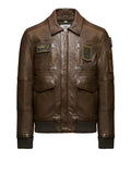 Aeronautica Militare Giubbino di Pelle Pilot Uomo PN5058U100839 - Marrone