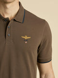Aeronautica Militare Polo Uomo PO1308UP00082 Chestnut Brown - Marrone