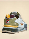Aeronautica Militare Sneakers Uomo SC0276UCT03546 White/verde/marrone/grigio - Multicolore
