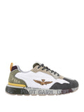Aeronautica Militare Sneakers Uomo SC0276UCT03546 White/verde/marrone/grigio - Multicolore