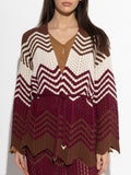 Akep Cardigan Donna MGKD13081 - Bordeaux
