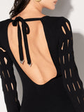 Akep Vestito Longuette Donna VSKD13008 - Nero