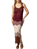Akep Vestito Longuette Donna VSKD13083 - Bordeaux