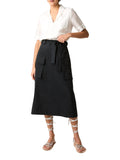 Alessia Santi Vestito Midi Nero Donna 611SD15005 - Bianco