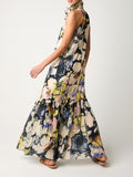 Alessia Santi Vestito Longuette Donna 611SD15033 FiorE-Multicolor - Floreale
