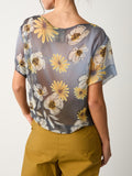 Alessia Santi Blusa Donna 611SD45056 BlU-Giallo - Floreale