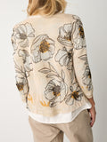 Alessia Santi Cardigan Donna 611SD53030 CipriA-NerO-Senape - Avorio