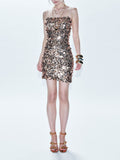 Aniye By Vestito Mini Donna 185130 Gold Rose - Oro