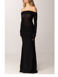 Aniye By Vestito Longuette Donna 185166 Black Vinyl - Nero