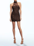 Aniye By Vestito Mini Donna 185246 Diabolic Choco - Marrone