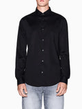 Armani Exchange Camicia Classica Uomo 8NZC31ZN28Z Black - Nero