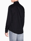 Armani Exchange Camicia Classica Uomo 8NZC31ZN28Z Black - Nero