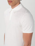 Armani Exchange Polo Uomo 8NZF5DZM3JZ Off White - Bianco
