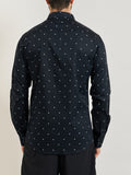 Armani Exchange Camicia Casual Uomo XM000625AF13184 Ax Cross Logo Deep N - Blu