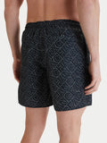 Armani Exchange Shorts Mare Uomo XM000832AF24685 Black Diagonal Lette - Nero