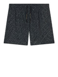 Armani Exchange Shorts Mare Uomo XM000832AF24685 Black Diagonal Lette - Nero