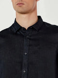 Armani Exchange Camicia Casual Uomo XM001221AF14619 Deep Navy - Blu
