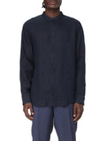 Armani Exchange Camicia Casual Uomo XM001222AF14619 Deep Navy - Blu