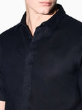 Armani Exchange Camicia Casual Uomo XM001223AF14619 Deep Navy - Blu
