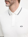 Armani Exchange Polo Uomo XM001287AF17321 Off White - Bianco