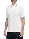 Armani Exchange Polo Uomo XM001287AF17321 Off White - Bianco