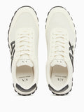 Armani Exchange Sneakers Uomo XM001960AF19388 Off White + Black - Bianco