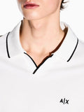 Armani Exchange Polo Uomo XM002401AF10366 Off White - Bianco