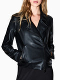 Armani Exchange Giubbino di Pelle Donna XW001433AF16618 Black - Nero