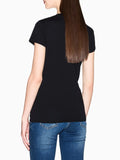 Armani Exchange T-shirt Donna XW001457AF10356 Black / Gold - Nero