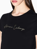 Armani Exchange T-shirt Donna XW001457AF10356 Black / Gold - Nero