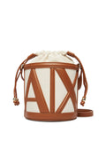 Armani Exchange Borsa a Secchiello Donna XW002183AF22635 Natural / Saline Cla - Marrone