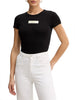 armani exchange t shirt donna xw002327af10358 black nero 169819388