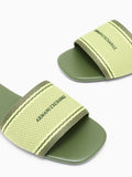 Armani Exchange Ciabatte Donna XW002569AF22793 Olive+crystal Citrus - Verde
