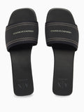 Armani Exchange Ciabatte Donna XW002569AF22793 Black+antartica - Nero