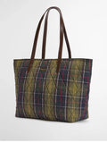 Barbour Borsa Shopper Wetherham Donna LBA0344 Classic Tartan - Verde