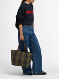 Barbour Borsa Shopper Wetherham Donna LBA0344 Classic Tartan - Verde
